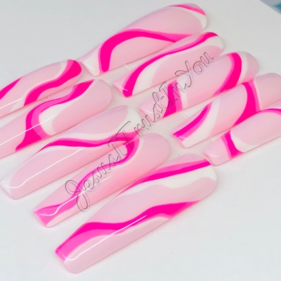 TRANSFORMED- XXL BALLERINA PRESS ON NAILS - Picture 5 of 12